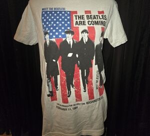 The Beatles Are Coming Graphic T-Shirt - White